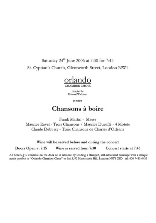 Event flyer
